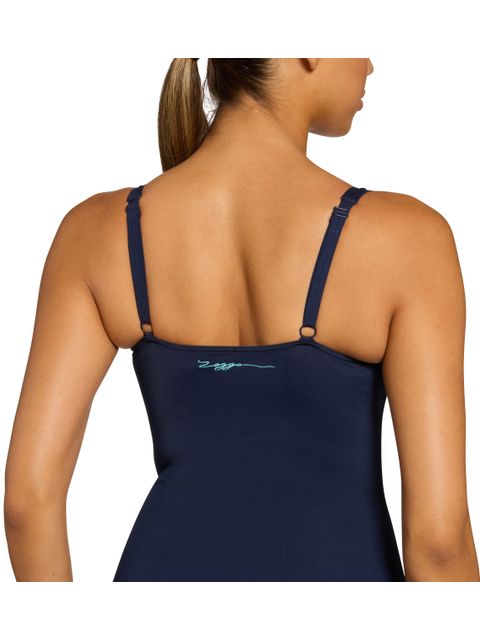 Zoggs Ruched Front One Piece - Atlantis