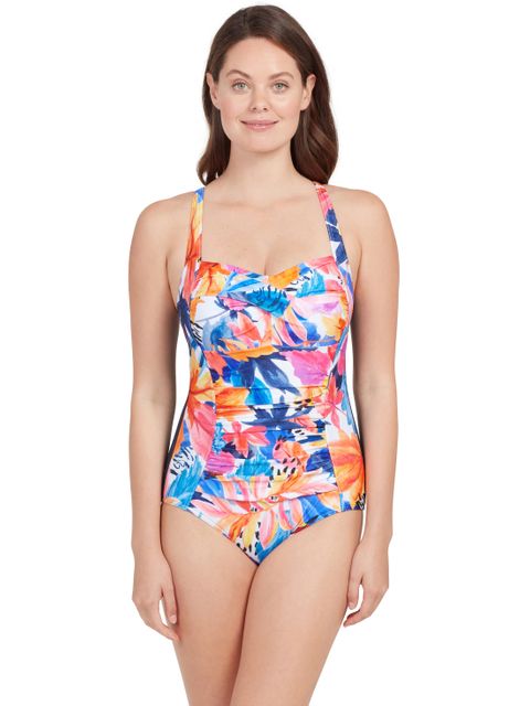 Zoggs Ruched Front One Piece - Biarritz