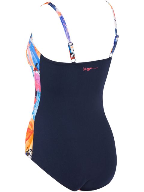 Zoggs Ruched Front One Piece - Biarritz