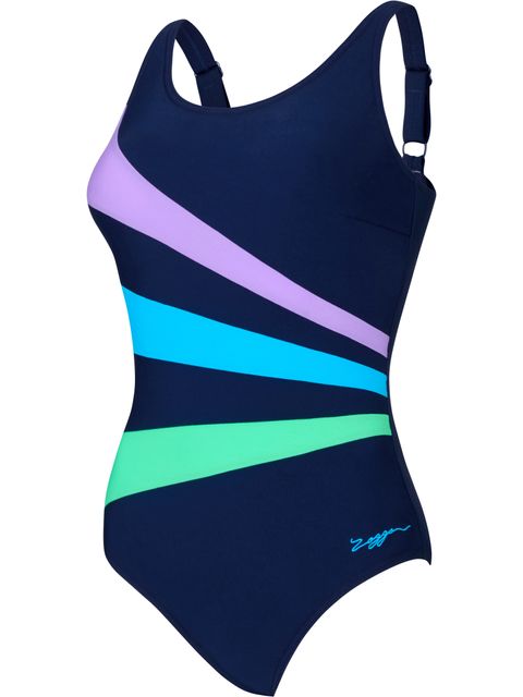 Zoggs Sandon Adjustable Scoopback One Piece - Circus