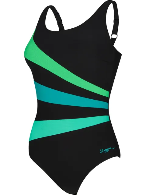 Zoggs Sandon Adjustable Scoopback One Piece - Evergreen