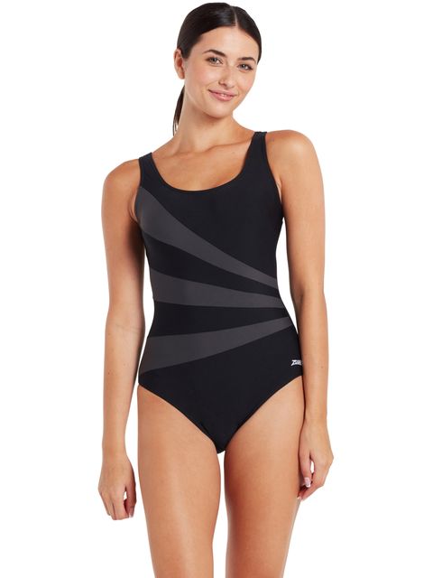 Zoggs Sandon Scoopback One Piece - Black