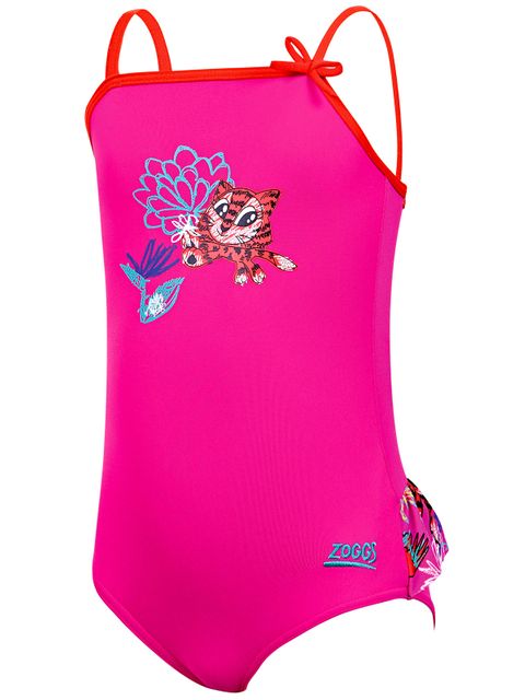 Zoggs Scribbly Jungle Classic Back Toddler Girls One Piece