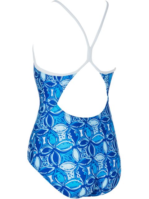 Zoggs Sprintback One Piece - Blue Fish