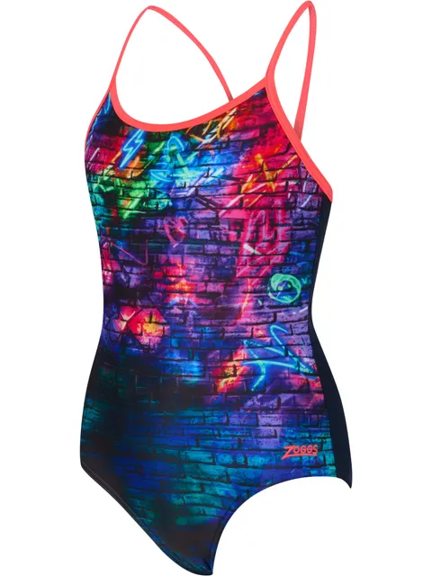 Zoggs Sprintback One Piece - Graffiti Brick