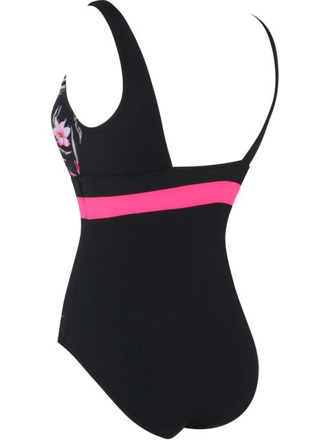 Zoggs Squareback One Piece - Safari Leaf