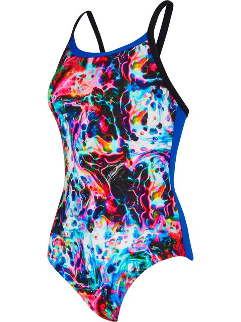 Zoggs Strikeback One Piece - Liquid Lava
