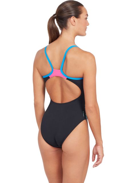 Zoggs Strikeback One Piece - Neon Sparkle