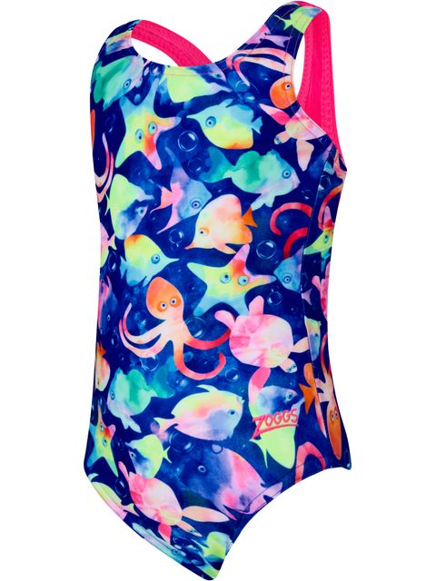 Zoggs Toddlers Actionback One Piece - Bubbles