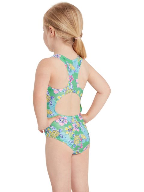 Zoggs Toddlers Actionback One Piece - Turtles