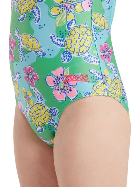 Zoggs Toddlers Actionback One Piece - Turtles