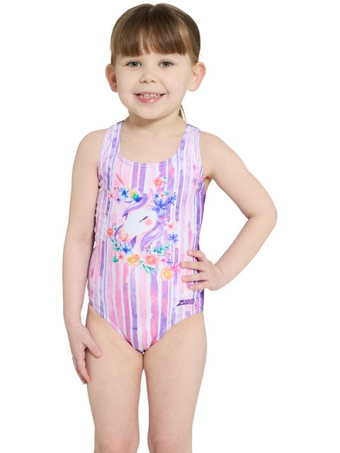 Zoggs Toddlers Actionback One Piece - Unicorn