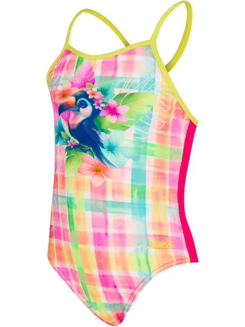 Zoggs Toddlers Crossback One Piece - Checky