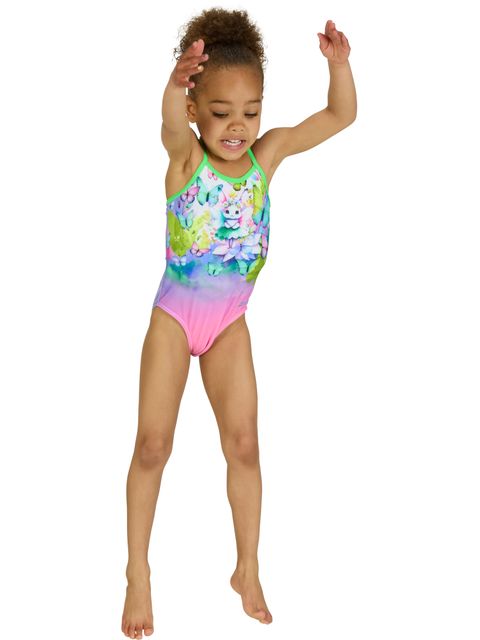 Zoggs Toddlers Crossback One Piece - Fairy Bunny