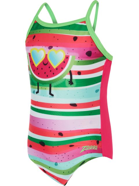 Zoggs Toddlers Tex Back One Piece - Melon Smile