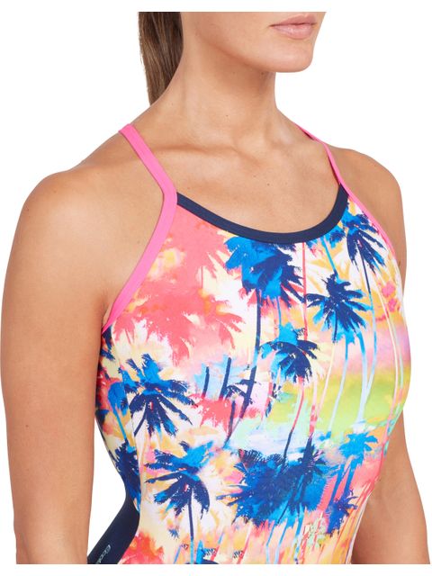 Zoggs Tri-Back One Piece - Sunset