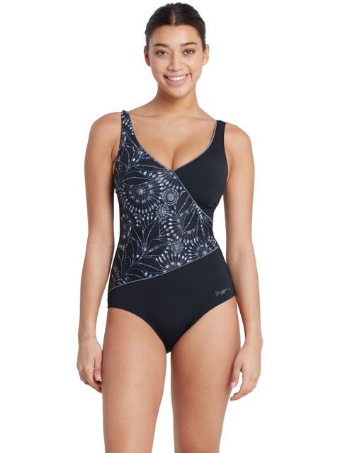 Zoggs Wrap Front One Piece - Stellar