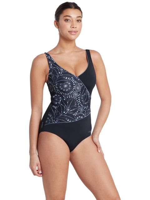 Zoggs Wrap Front One Piece - Stellar