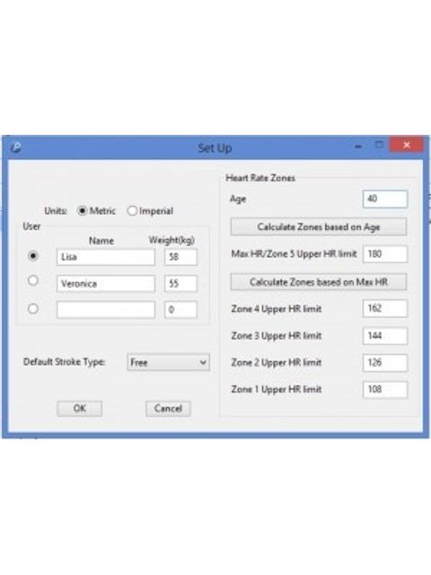 Swimovate Poolmate HR Watch softwear screenshot
