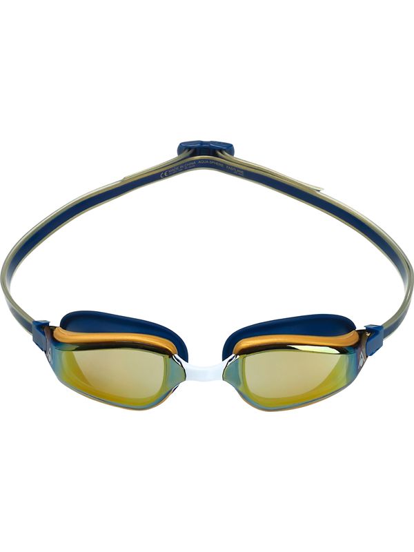 Aqua Sphere Fastlane Goggles Titanium Gold Mirror / Navy / Gold