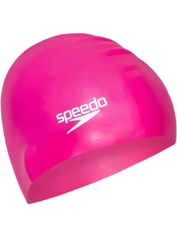 Speedo Long Hair Swim Cap Magenta