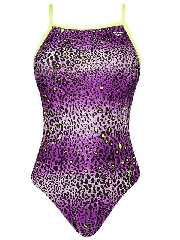 Cheetah One Piece Cut Out  Swimwear