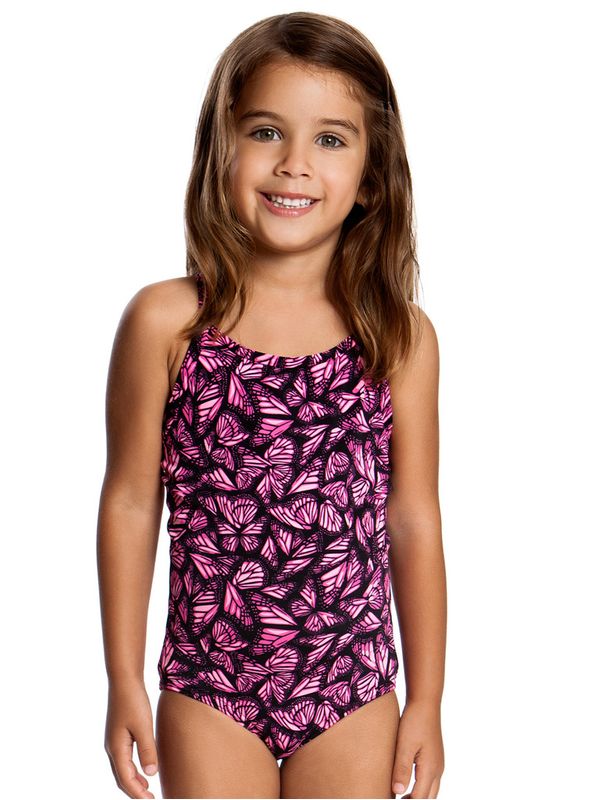 Funkita Pink Flutterby Toddler Girls One Piece Swimsuit