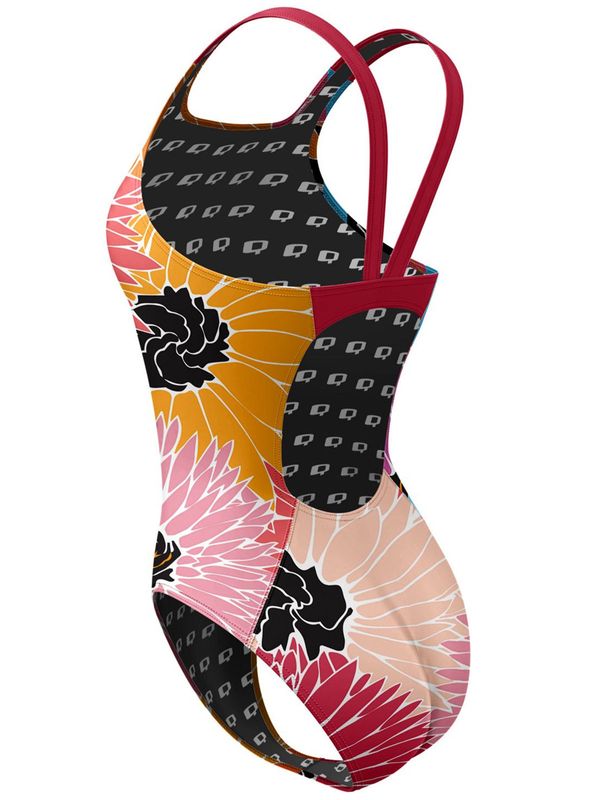 Q Swimwear Spring Poppy One Piece swimsuit