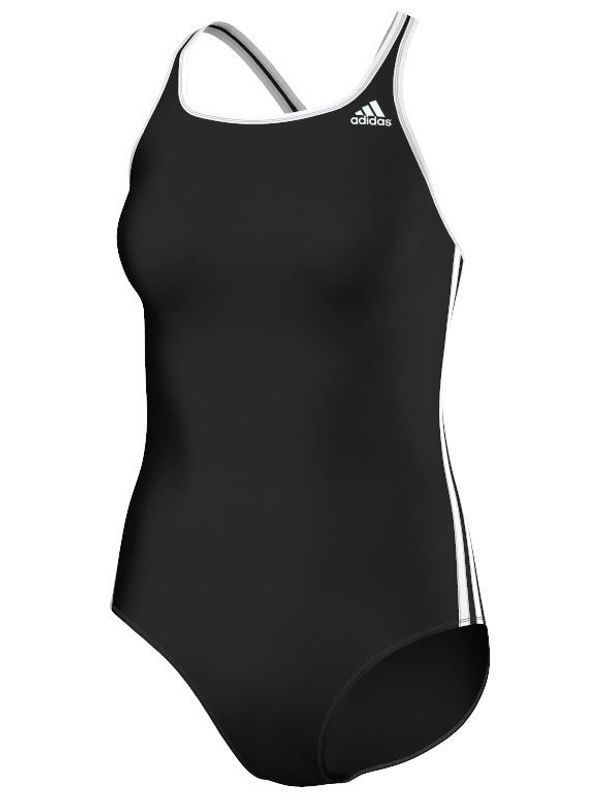 Adidas 3 Stripe Womens One Piece Swimsuit