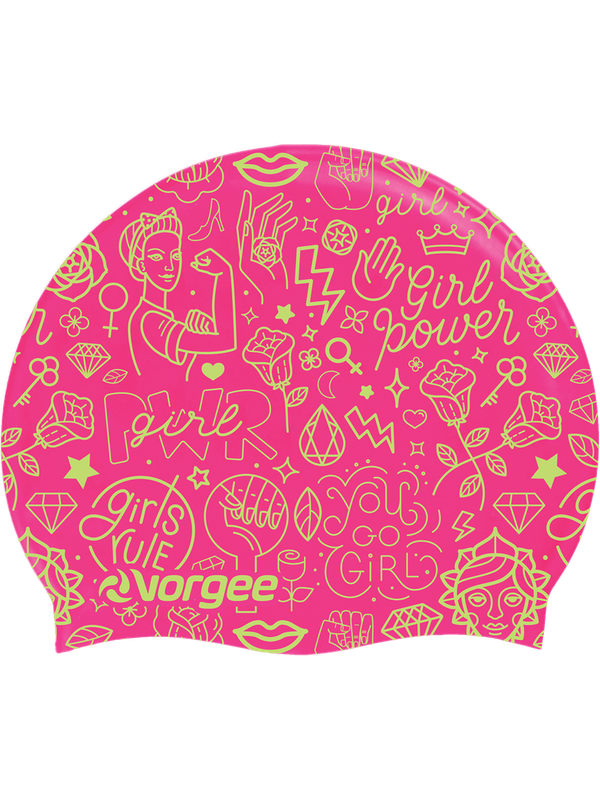 Miss Glamour Swim Cap Girl Power