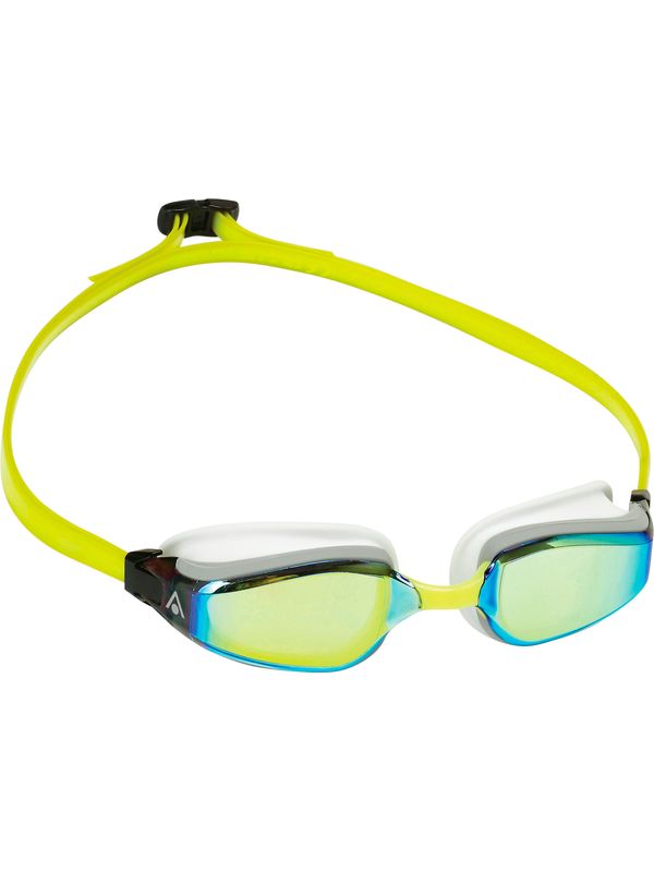 Aqua Sphere Fastlane Goggles Titanium Yellow Mirror/White/Yellow