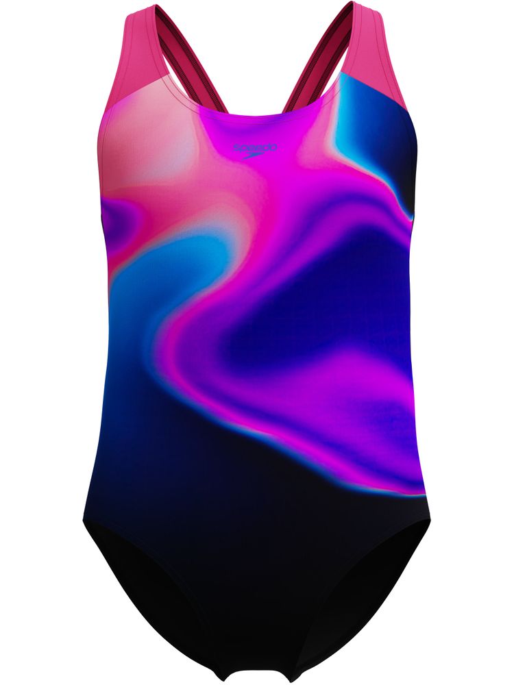 Speedo Placement Splashback One Piece - Pink/Anthracite