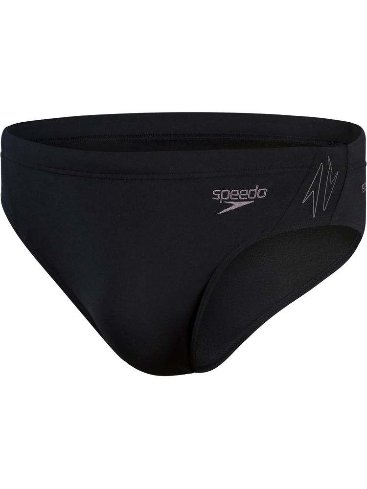 Speedo Splice 7cm Briefs - Hyperboom Logo/Black/Grey