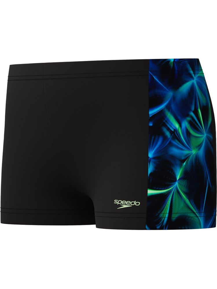 Speedo Print Panel Aquashorts - Anthracite/Clover