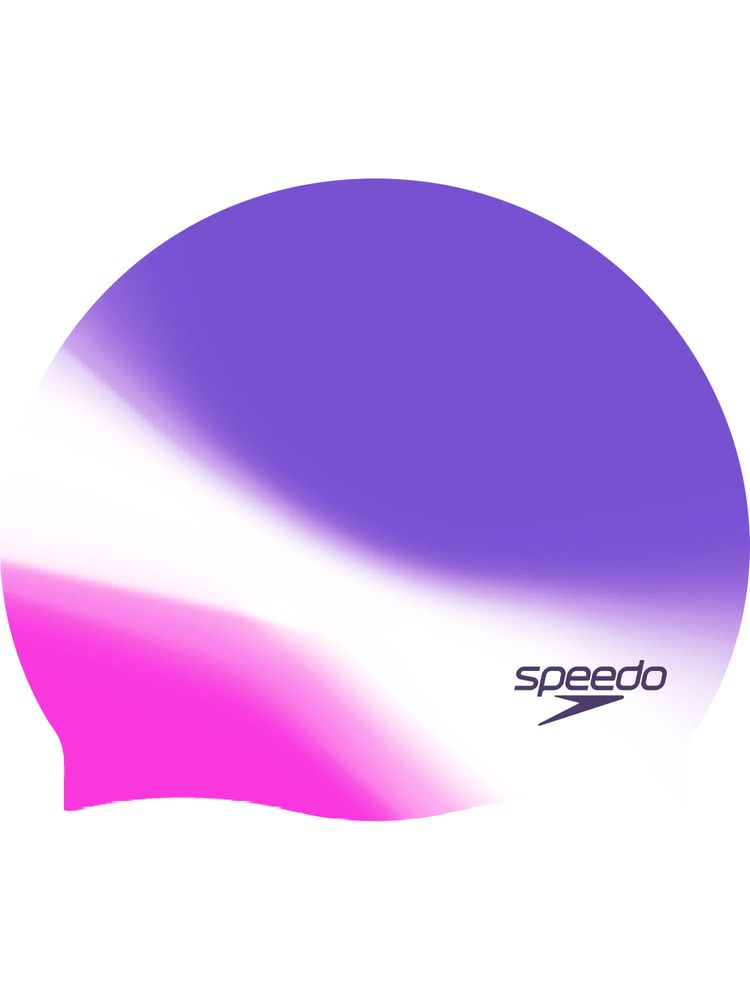 Speedo Multi Colour Swim Cap - Indigo Glow/White/Margarita Pink