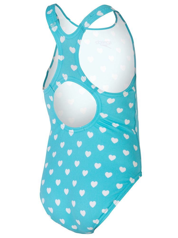 Speedo Heart Blue One Piece Swimsuit