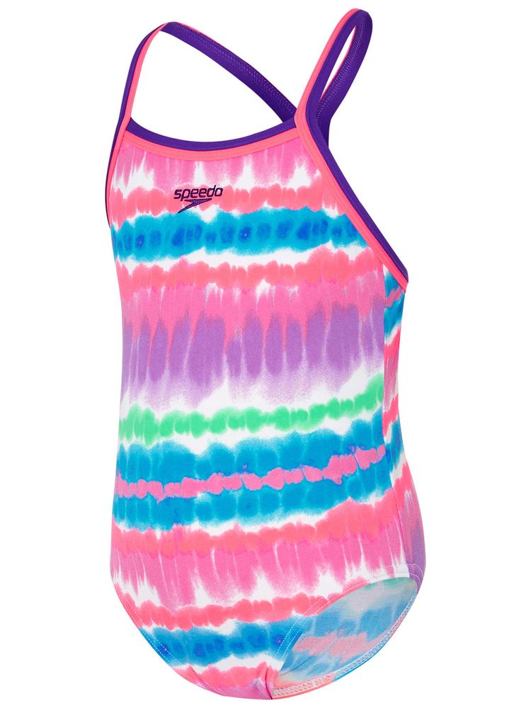 Speedo Sail Away Toddler Girls One Piece Front