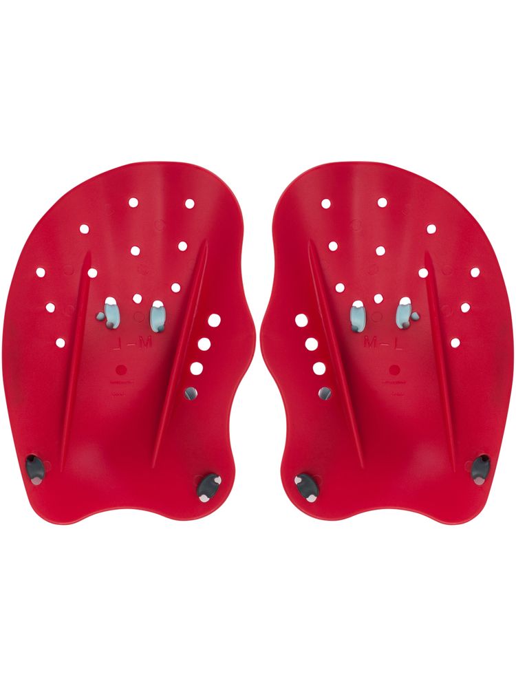 Speedo Tech Hand Paddles Lava Red, Chilli Blue & Grey