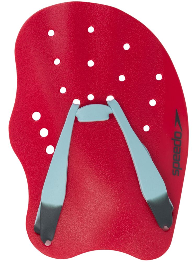 Speedo Tech Hand Paddles Lava Red, Chilli Blue & Grey