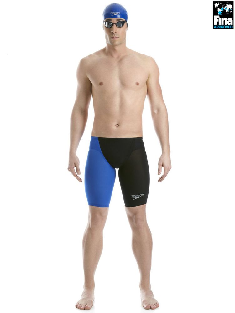 Speedo LZR Racer Elite 2 Black & Blue Jammers