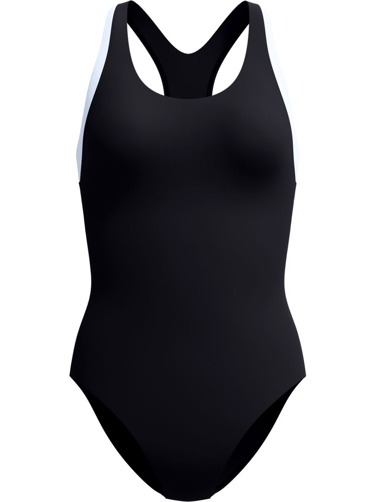 Speedo Double Racerback One Piece - Anthracite/White