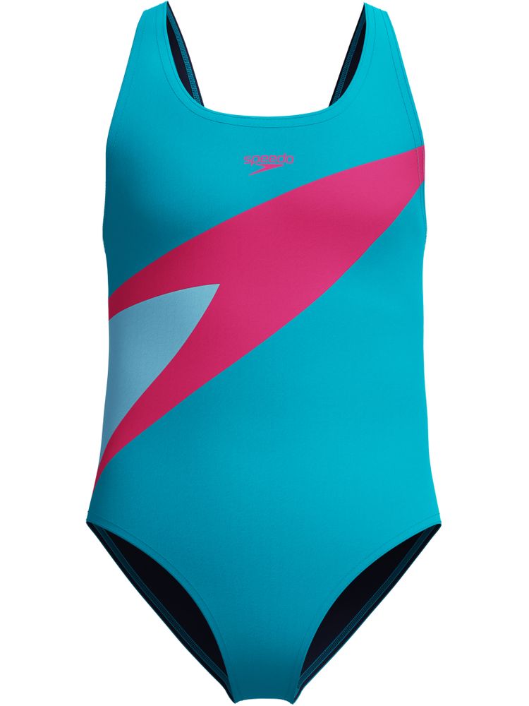 Speedo Hyperboom Splice One Piece - Mayan Blue/Magarita Pink