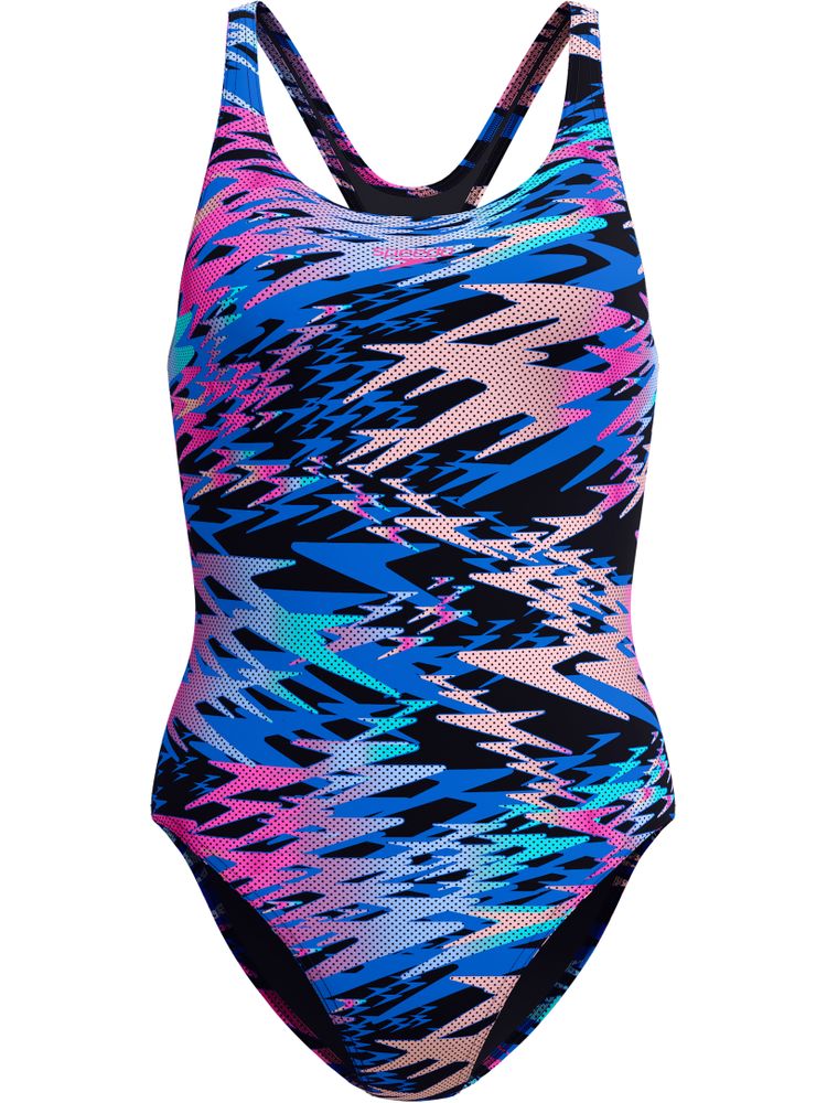 Speedo Hyperboom Allover Medalist One Piece - Anthracite