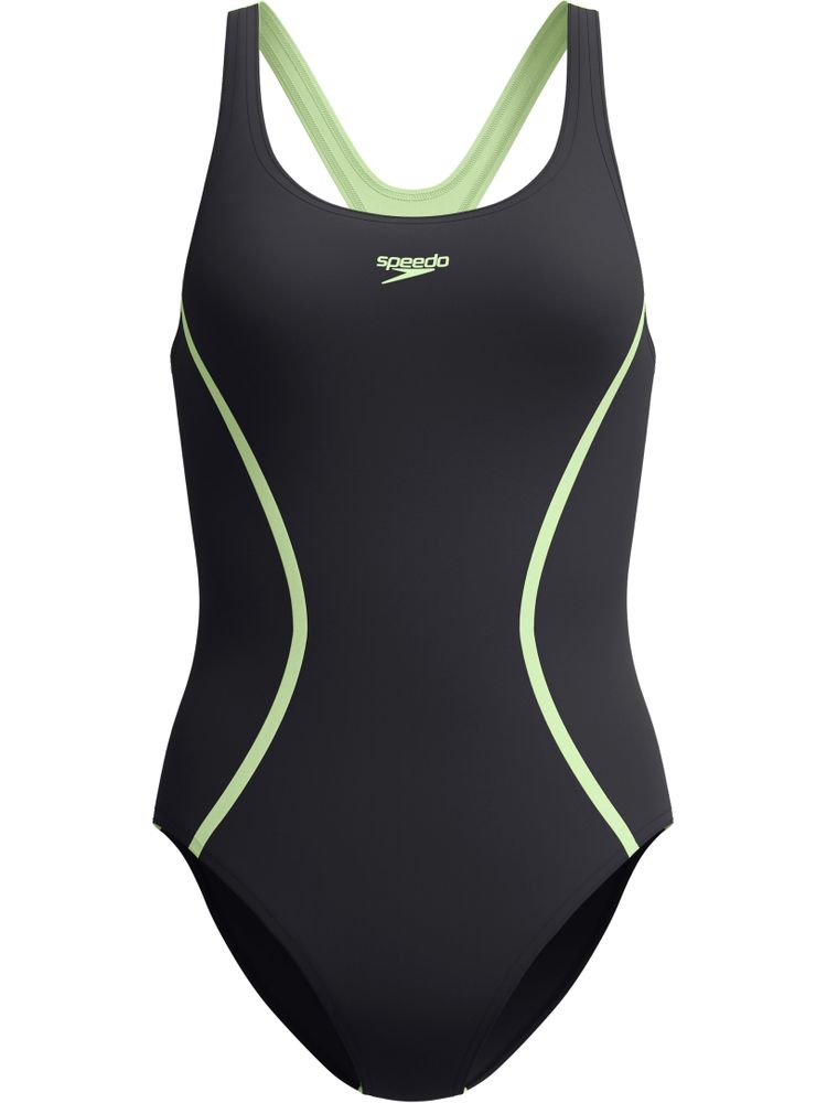Speedo Solid Splice Medalist - Anthrcite/Clover