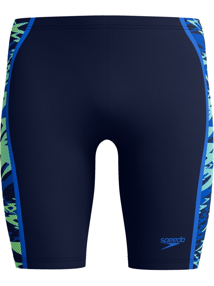 Speedo Mens Print Spliced Jammers - Peacoat/Sapphire