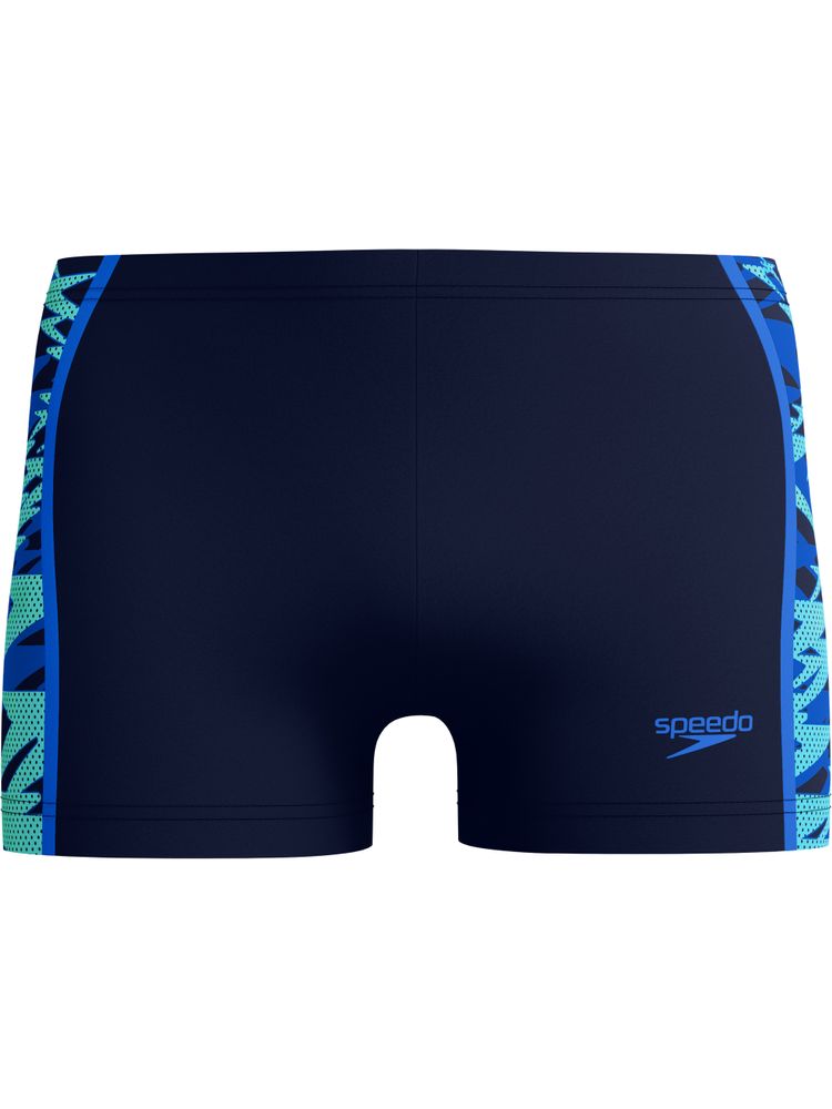 Speedo Mens Print Spliced Aquashorts - Peacoat/Sapphire