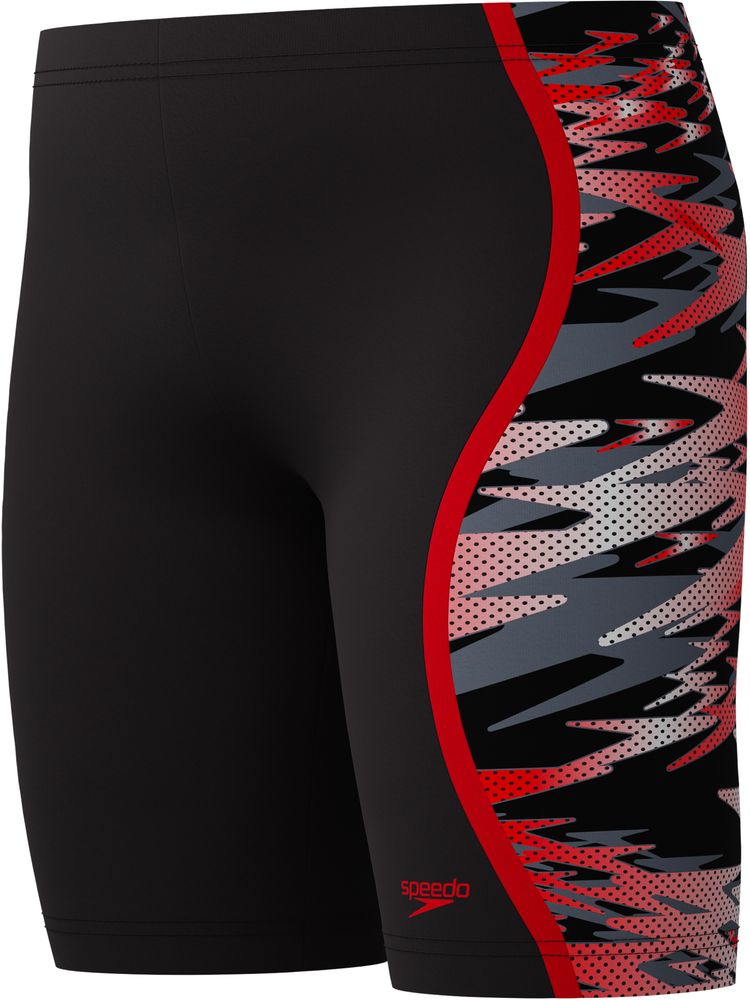 Speedo Hyperboom Panel Jammers - Anthracite/Red