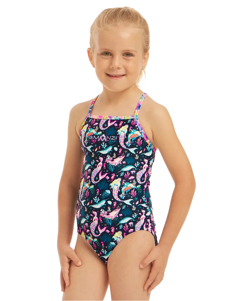 AMANZI Toddler Girls Mermaids Tale One Piece