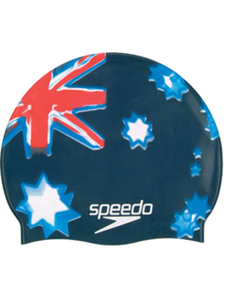 Speedo National Flag Silicone Swim Cap
