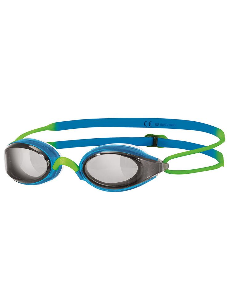Zoggs Fusion Air Junior Green & Blue Tinted Lens Goggles